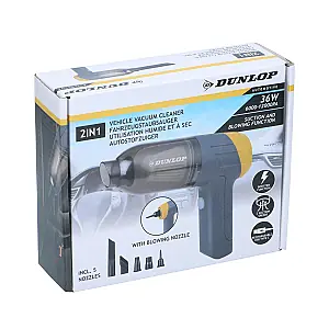 DUNLOP ASPIRATOR AUTO MINI CU ACUMULATOR 2IN1 36W | Comandă online