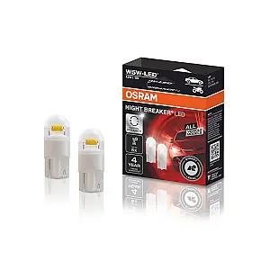 Acum disponibil | OSRAM BEC LED W5W NIGHT BREAKER DUOBOX