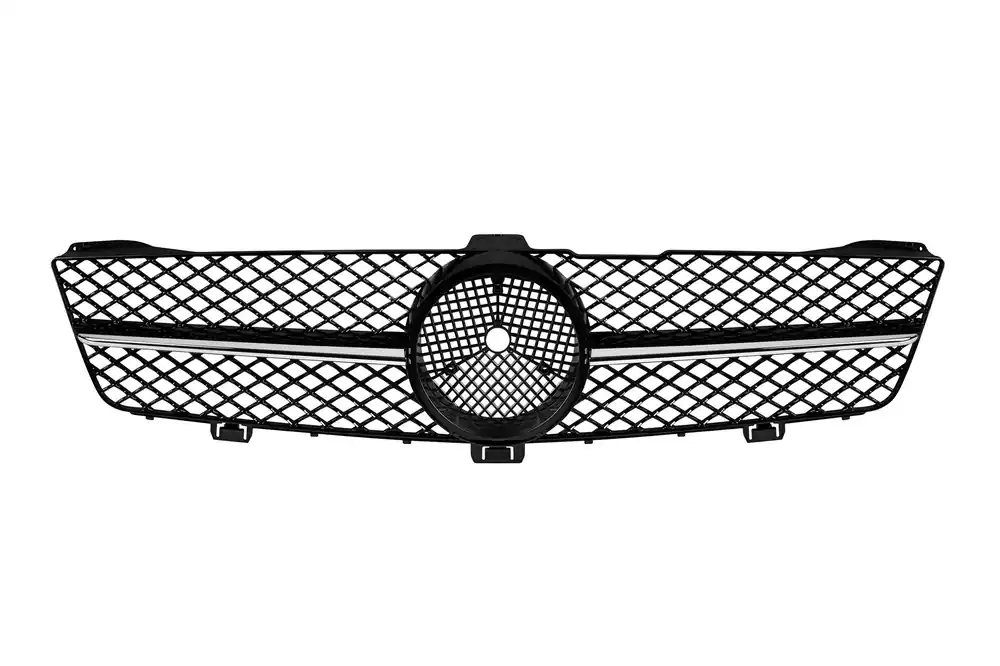 Retur ușor - Grila centrala AMG pentru Mercedes CLS C219 2008-2010 Negru+crom
