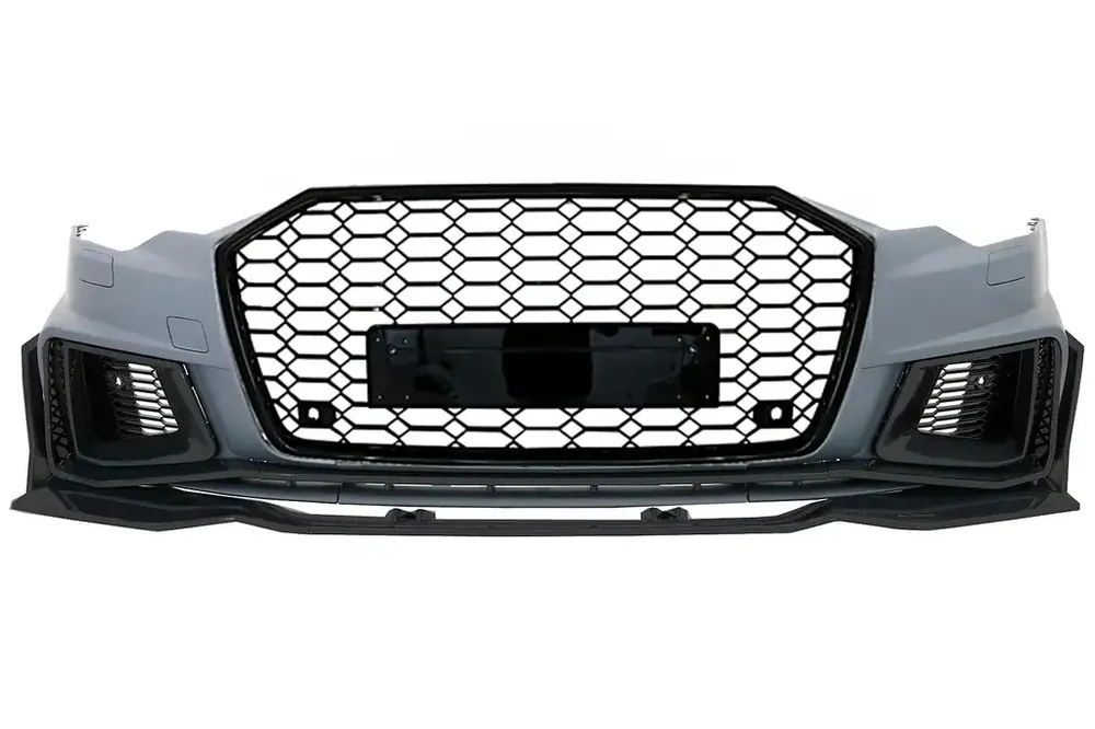 Bara Fata cu Grila Centrala compatibila cu Audi A6 C8 4K (2018-2020) RS6 Design - Produs premium