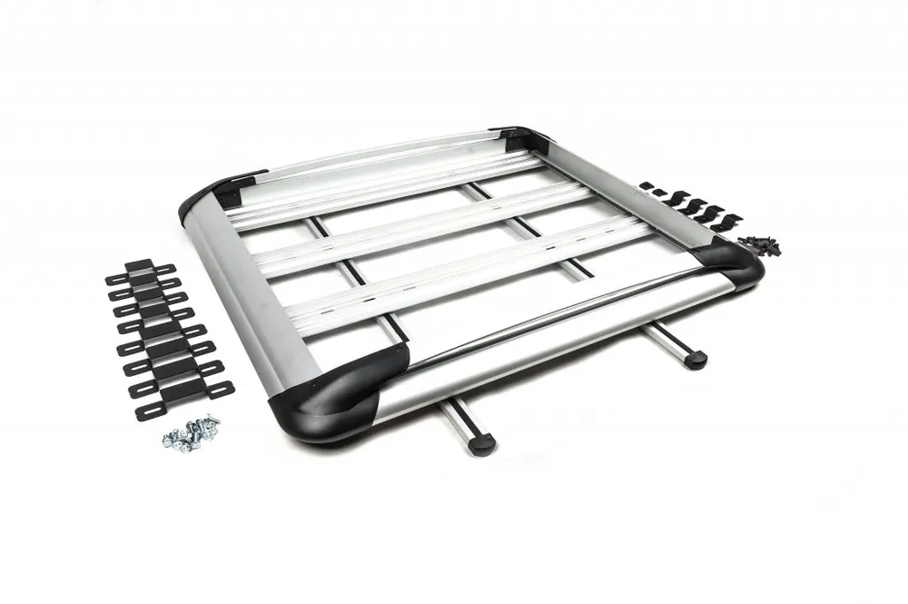 Alegerea clienților - Volkswagen Caddy 2010-2015 Portbagaj cu bare transversale si plasa (110cm x 145cm) Negru