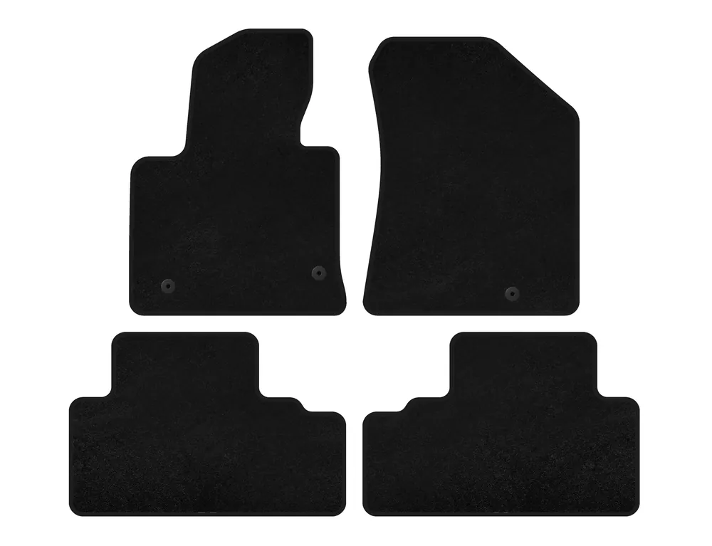 Selecție premium - Kia Carens 2012- Covorase textile Premium (negre)