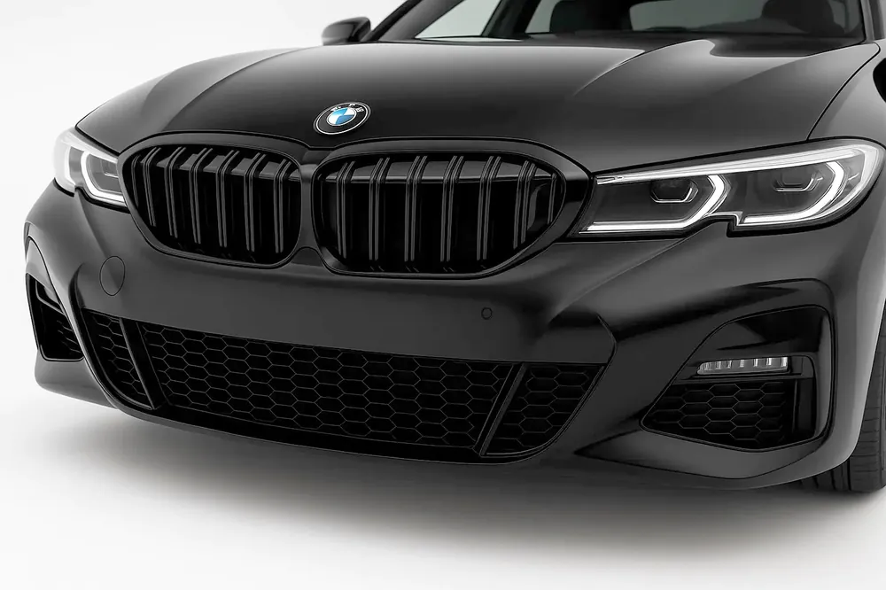 BMW 3 Series G20/G21 2018- Grile M-Look V2 (2018-2022, Negru Lucios) Fara suport camera | Produs vedetă