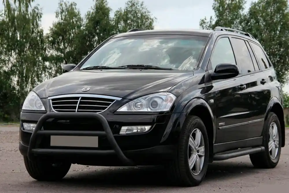 Acum disponibil - SsangYong Kyron 2005-2014 Bullbar WT022 Negru (Otel Inoxidabil)