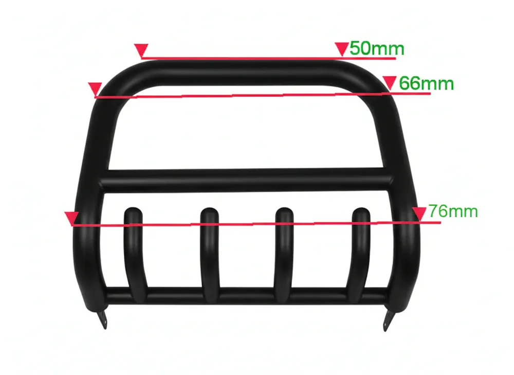 Au mai rămas puține bucăți | Nissan Pathfinder R51 2005-2014 Bull Bar QT006 Negru (Otel Inoxidabil)
