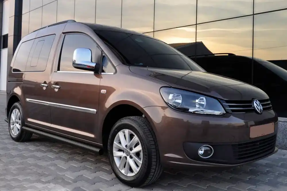 Volkswagen Caddy 2015-2020 Bare Laterale BB001 Negru (2 buc, Otel Inoxidabil) d60, Maxi Ampatament | Premium