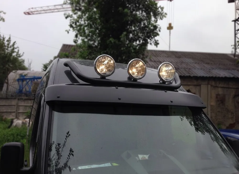 Super preț | Volkswagen Crafter 2006-2016 Bara frontala Black (otel inoxidabil)