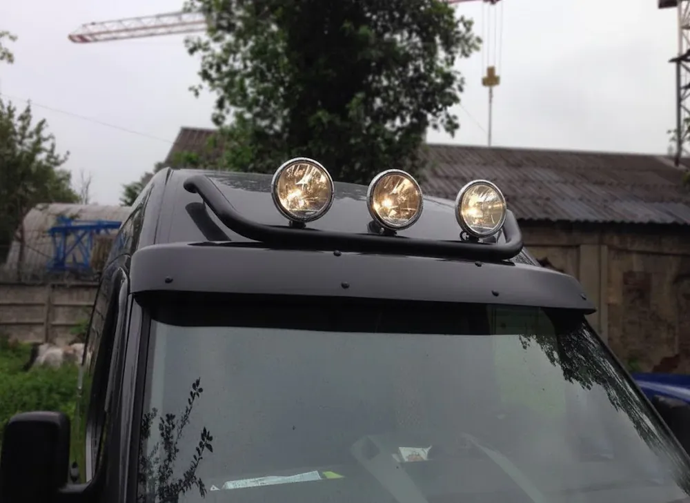 Preț bun | Mercedes Sprinter W906 2006–2018 Bara frontala Black (otel inoxidabil)